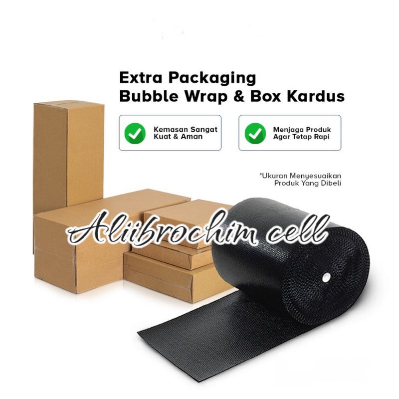 

Dus Packing + Buble Wrapping Untuk Tambahan Pengaman Paket Anda