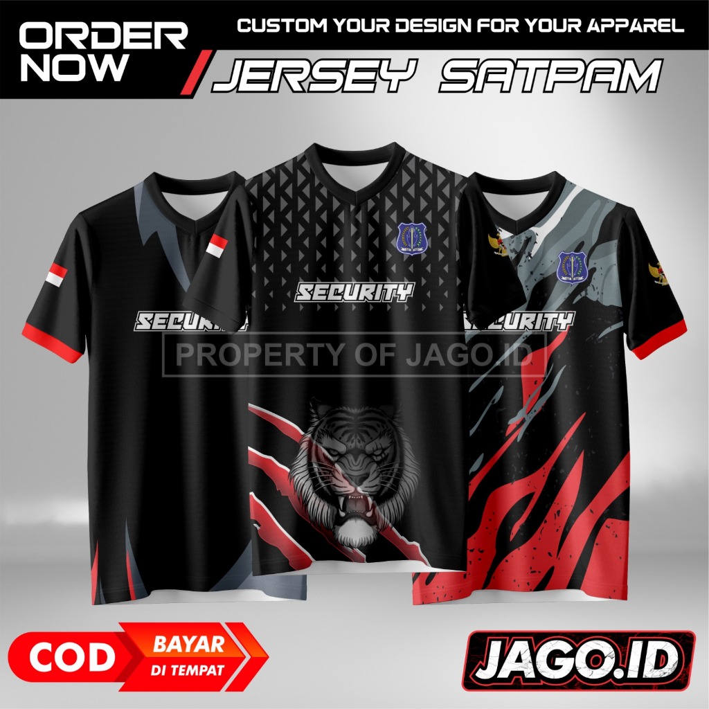 Jersey Security Satpam | Gada Madya | Gada Pratama | Gada Utama | Desain Custom | Jago.id