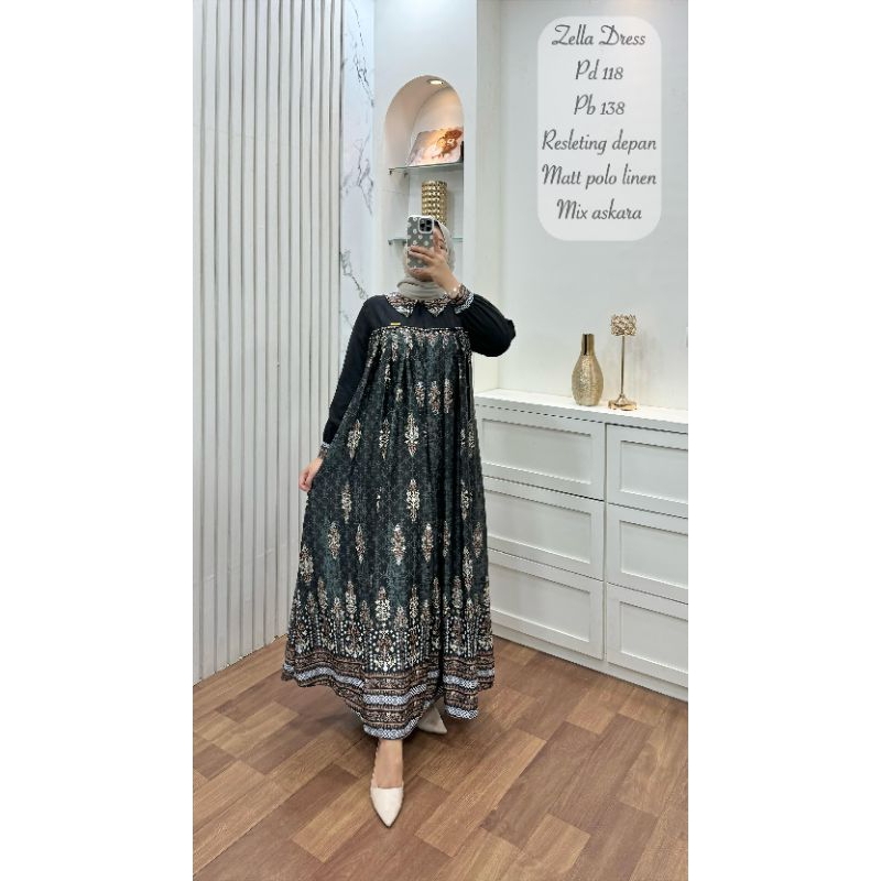 Zella dress Polo linen mix Askara