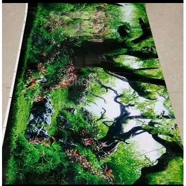 Background Aquarium Gambar 100x50 Cm Aquarium