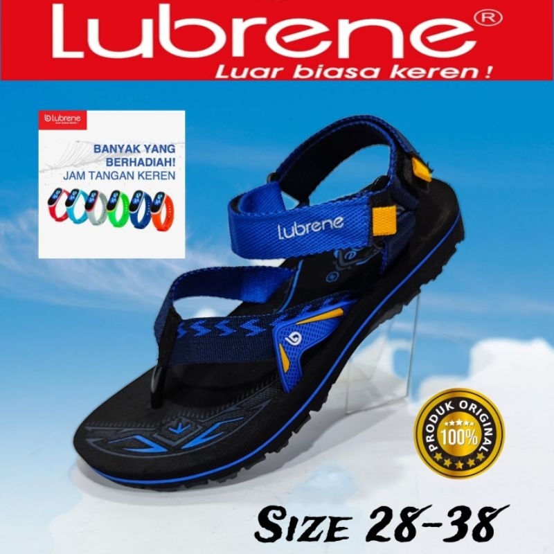 Sandal Selop Jepit Gunung Anak Pria Cowok Karet Anti Slip Sendal Lubrene Berhadiah Jam Tangan Digita
