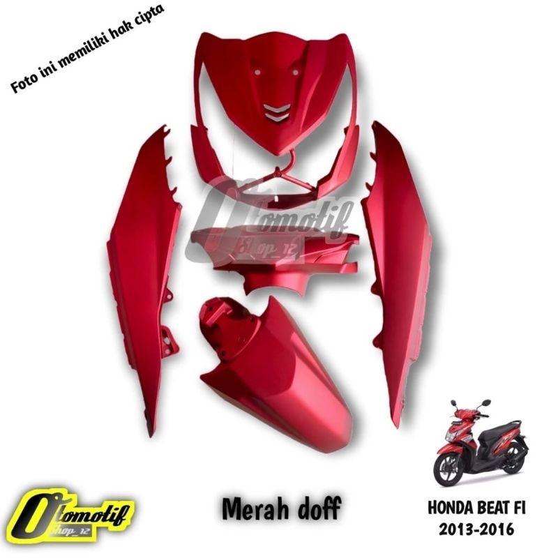 full set body beat fi beat fi Variasi warna merah doff beat 2013-2014-2015-2016 beat fi