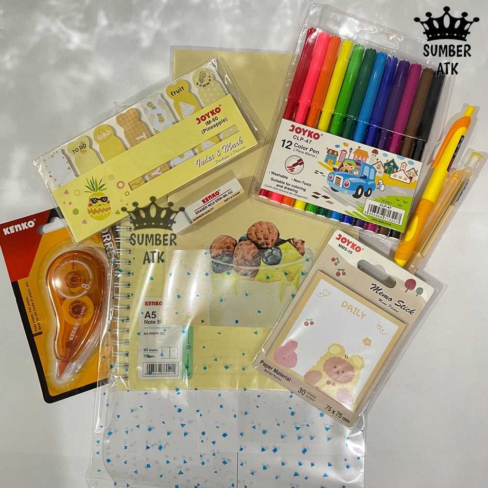 

Harga iskn PAKET ATK SET A YELLW KUNING SUMBER ATK VQ