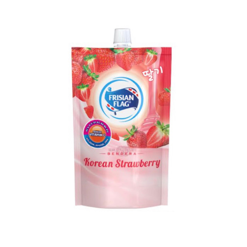 

Frisian Flag Bendera Korean Strawberry Kental Manis Pouch 260 gram