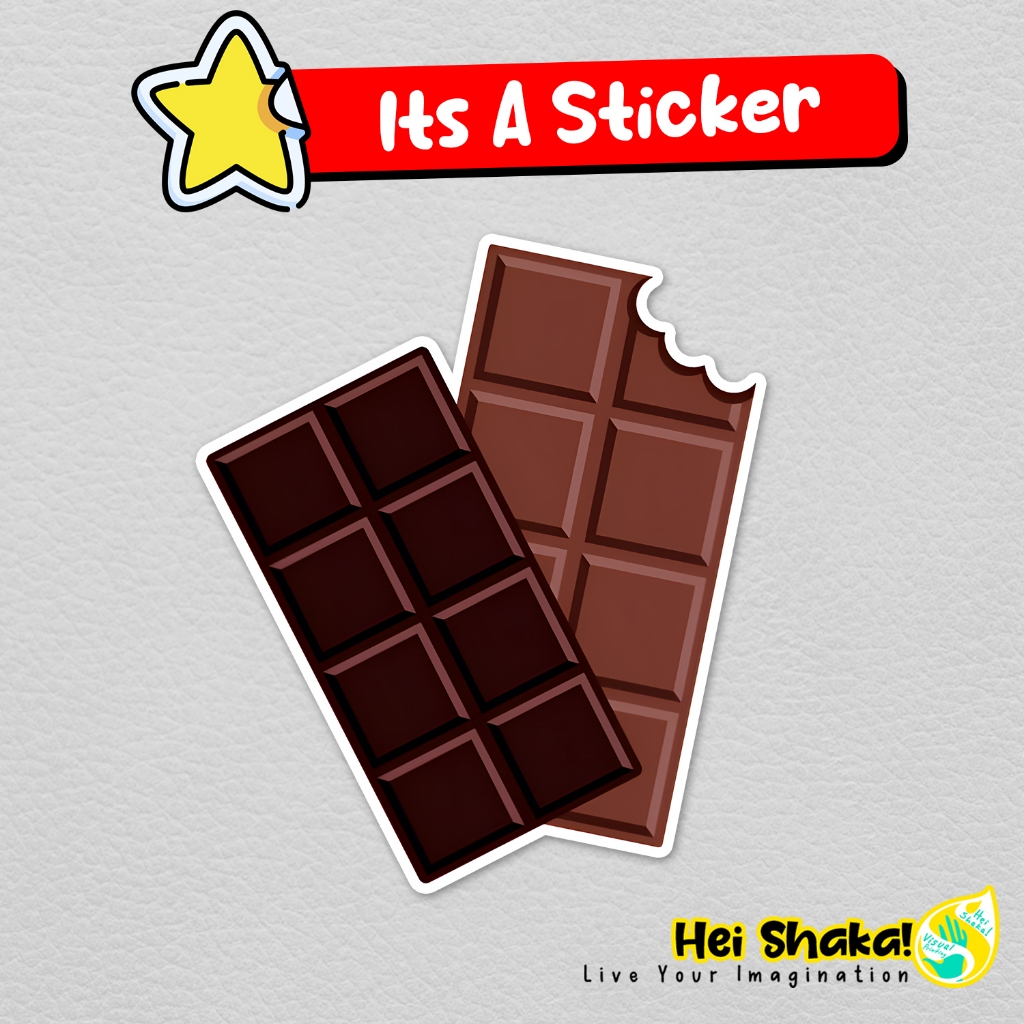 

Stiker Coklat Sticker Choco Chocolate Vinyl Anti Air
