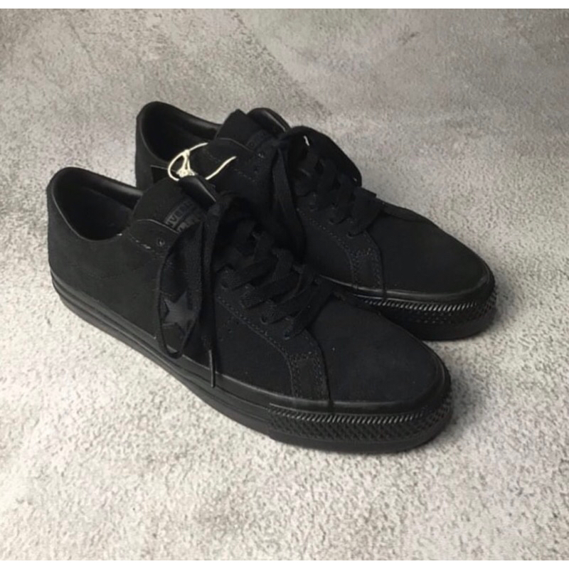 CONVERSE CONS ONE STAR PRO - BLACK OUT FULL SUEDE