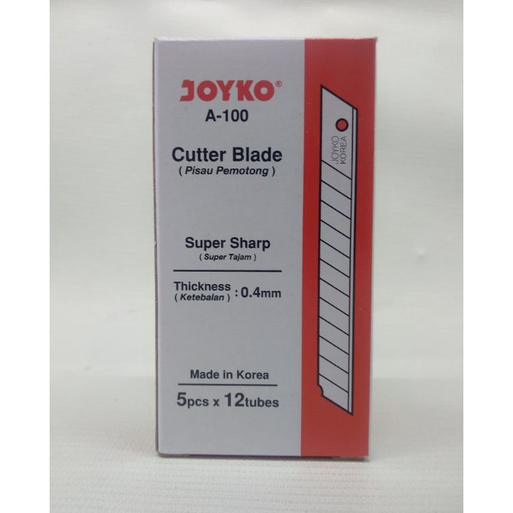 

Ready VIKDL Isi Cutter Refill Pisau Cutter Joyko A 1 1pak S76 Model Terkini