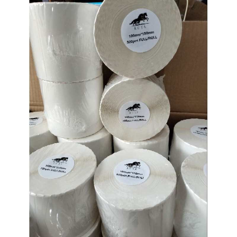 

HJK STICKER THERMAL 100 x 150 ISI 500 PCS KERTAS THERMAL LABEL A6 STIKER THERMAL