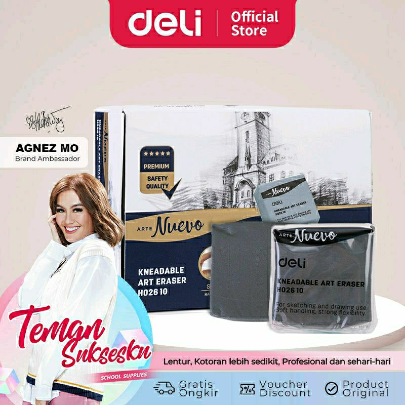 

Deli School Eraser / Penghapus Bersih Bisa Dibentuk Sesuai Keinginan