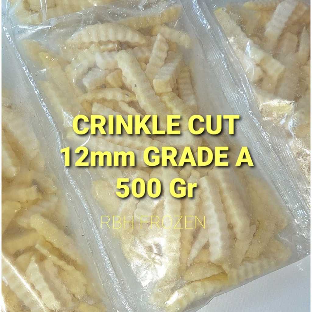 

Kentang Goreng Crinkle Cut French Fries 12mm Grade A 500 Gr