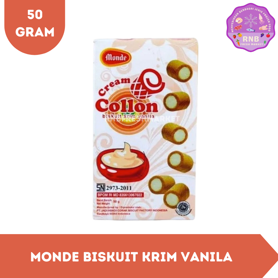 

Monda Biskuit Krim Vanil Netto 50 Gram