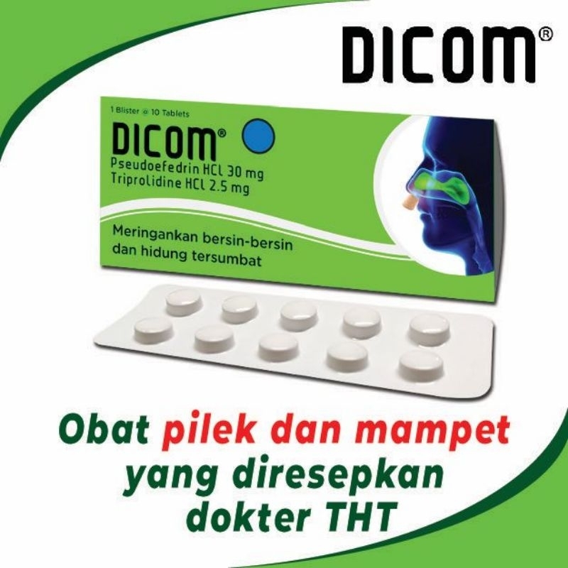 Dicom tablet obat pilek 1 blister( 10tablet )