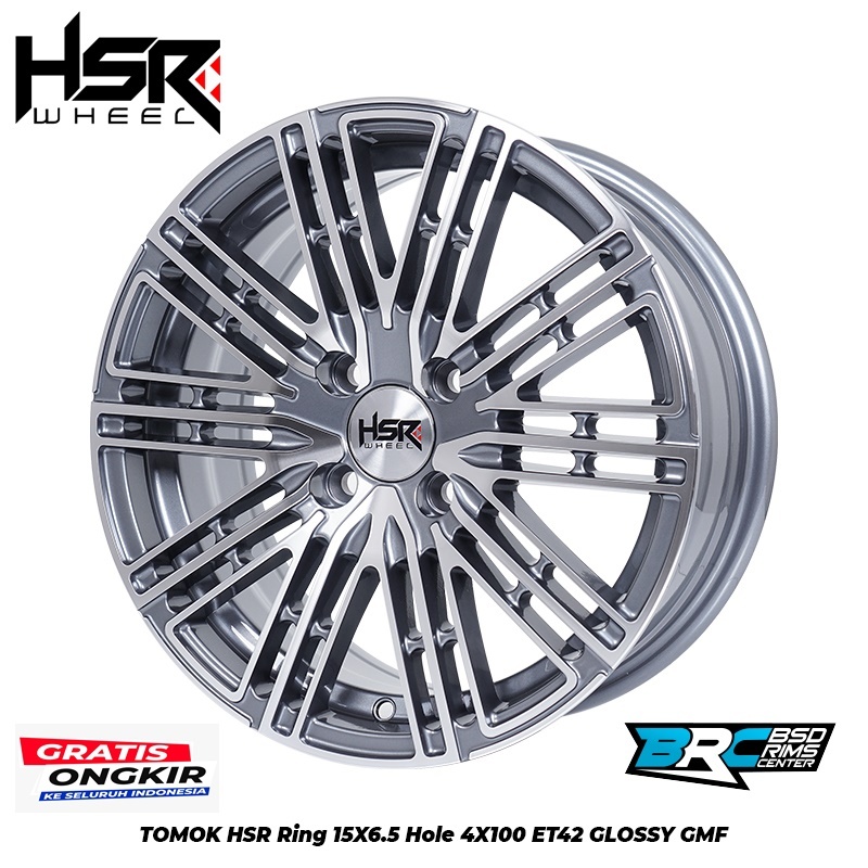 VELG RACING BUAT MOBIL HONDA FREED, BRIO RING 15X65 HSR TOMOK