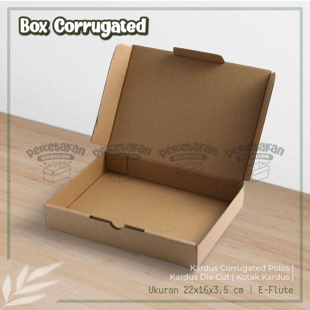 

Kardus Corrugated 22x16x3.5 CM | Die Cut | Kotak Karton | Box Packing Souvenir Pizza