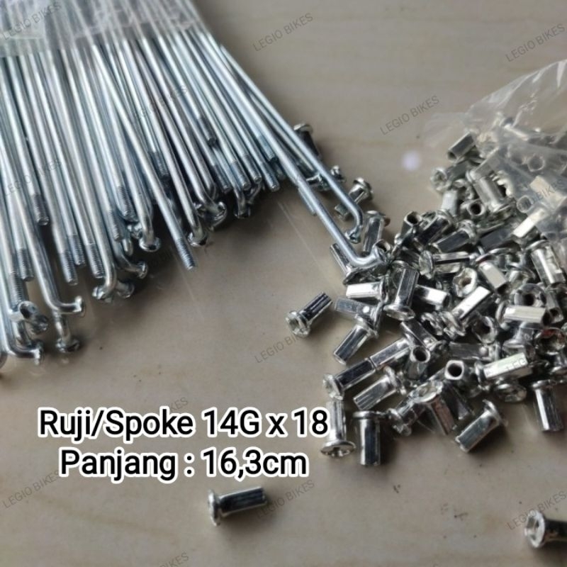 Ruji Spoke Jari - Jari 14G x 18 Sepeda 18 inch TURANZA