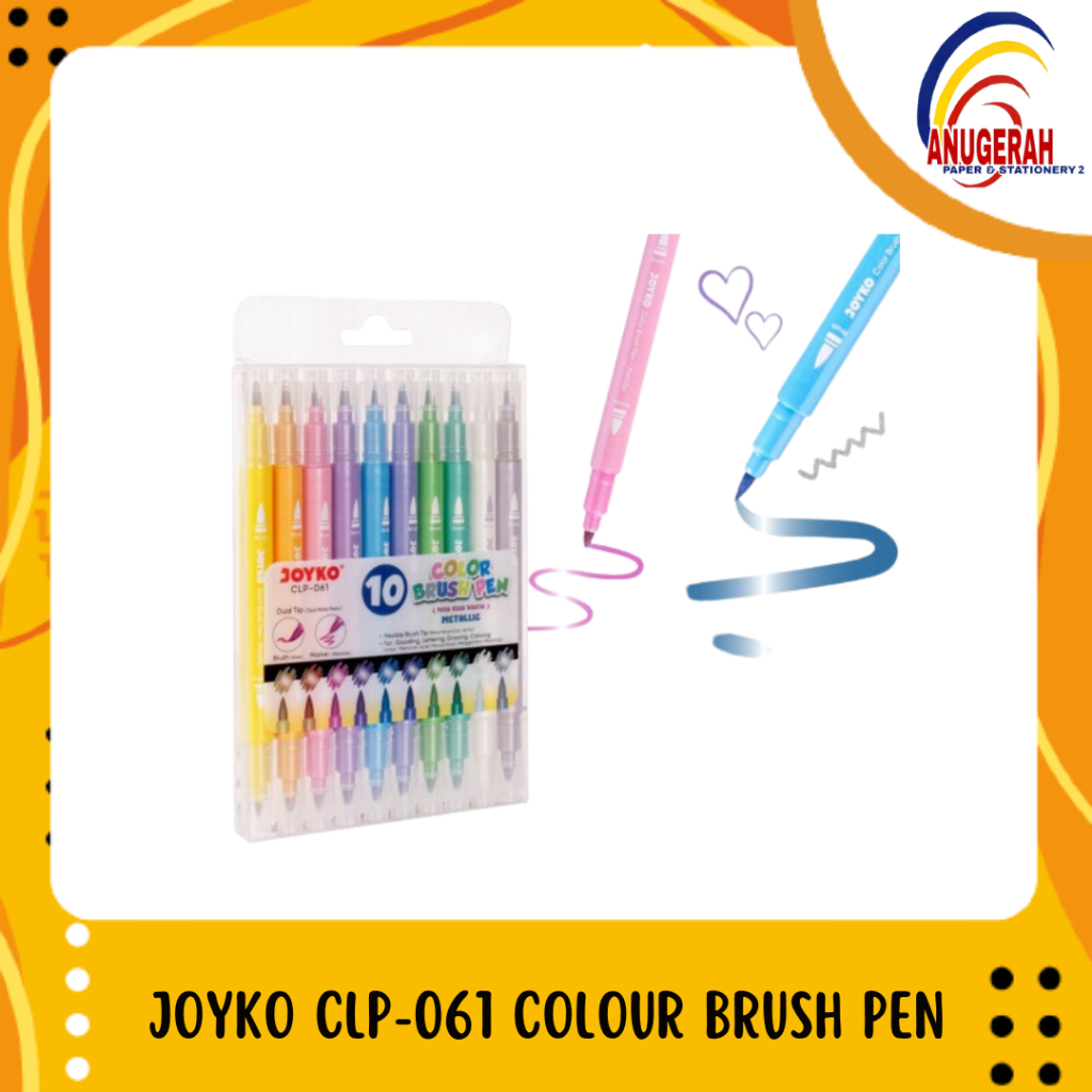 

JOYKO CLP-061 COLOUR BRUSH PEN (SET)