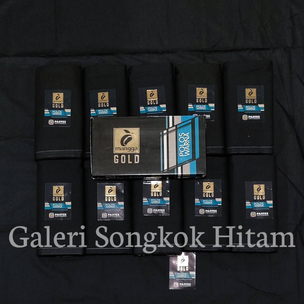 Sarung Mangga Hitam Polos Dewasa Sarung Pria Hitam Polos Mangga Gold Grosir
