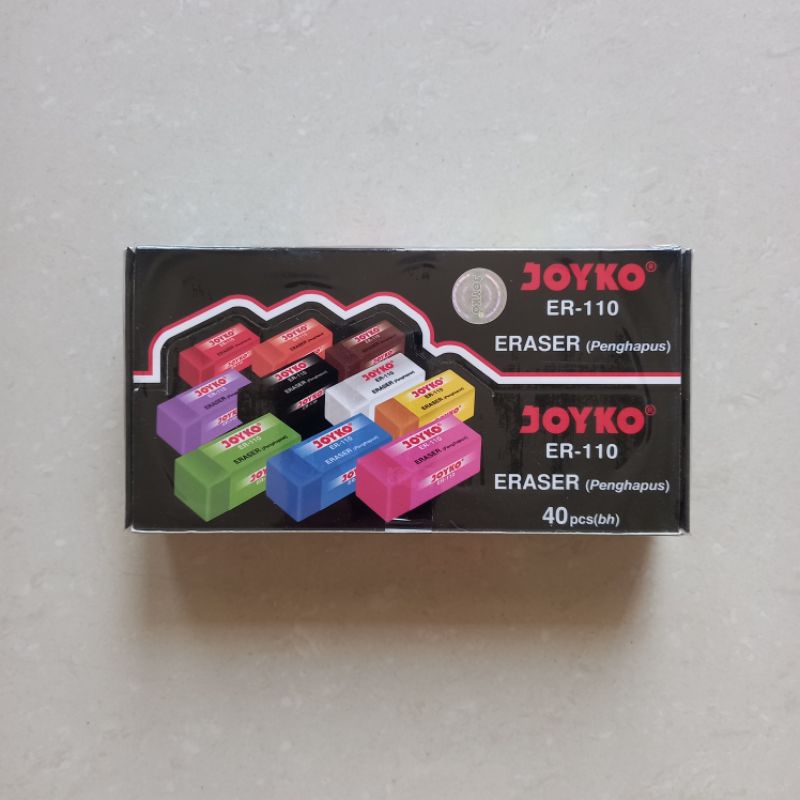 

[ PACK ISI 40 MURAH ] Stip Eraser Penghapus Hapusan Joyko ER 110 Warna ( Ukuran 3.5 x 1.3 x 1.3 cm )