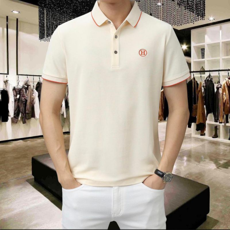 BAJU KAOS POLO PRIA BRANDED HERME$ MIRROR