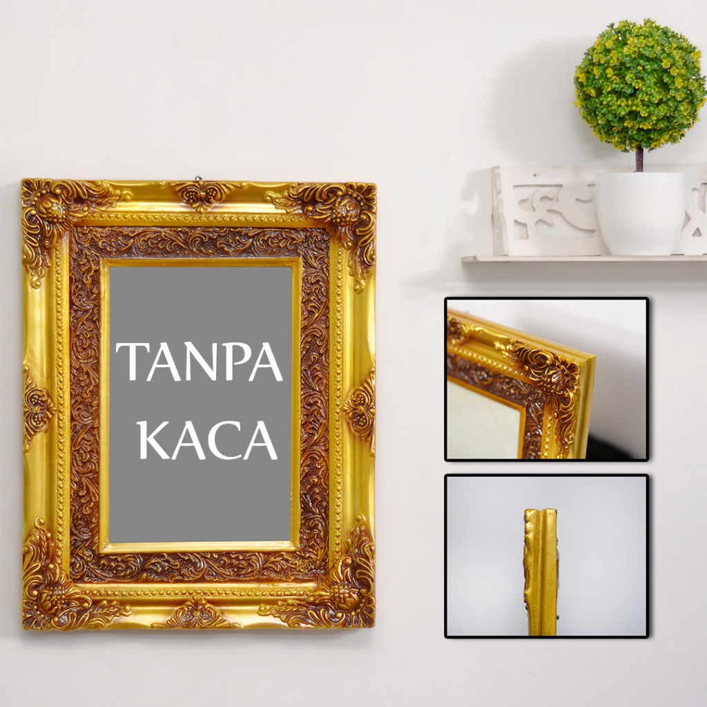 Bingkai Foto Pigura Belgi Gold 12R (TANPA KACA) ukuran 30x40cm