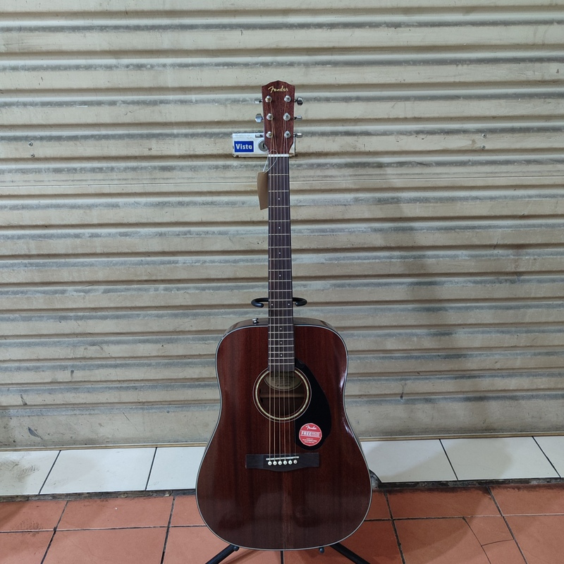 Fender CD60S All Mahogany Dreadnought Upgrade Preamp Fishman Akustik Elektrik Guitar Ori
