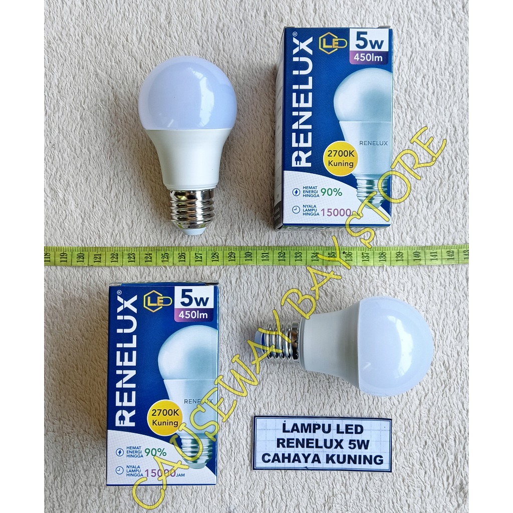 LAMPU LED 5W RENELUX 2700K KUNING