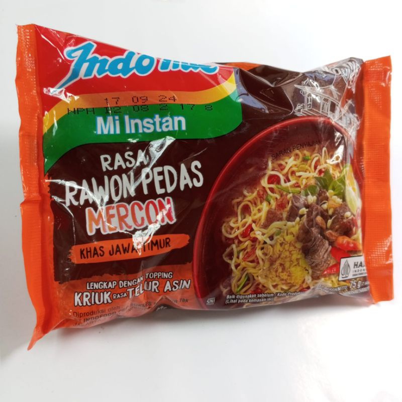 

MIE INDOMIE - Mie Indomie Rasa Rawon Pedas Mercon 75gr