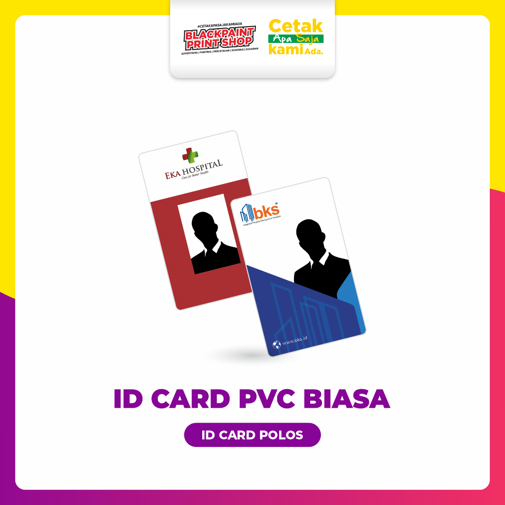 

Id Card PVC Biasa / Name Tag