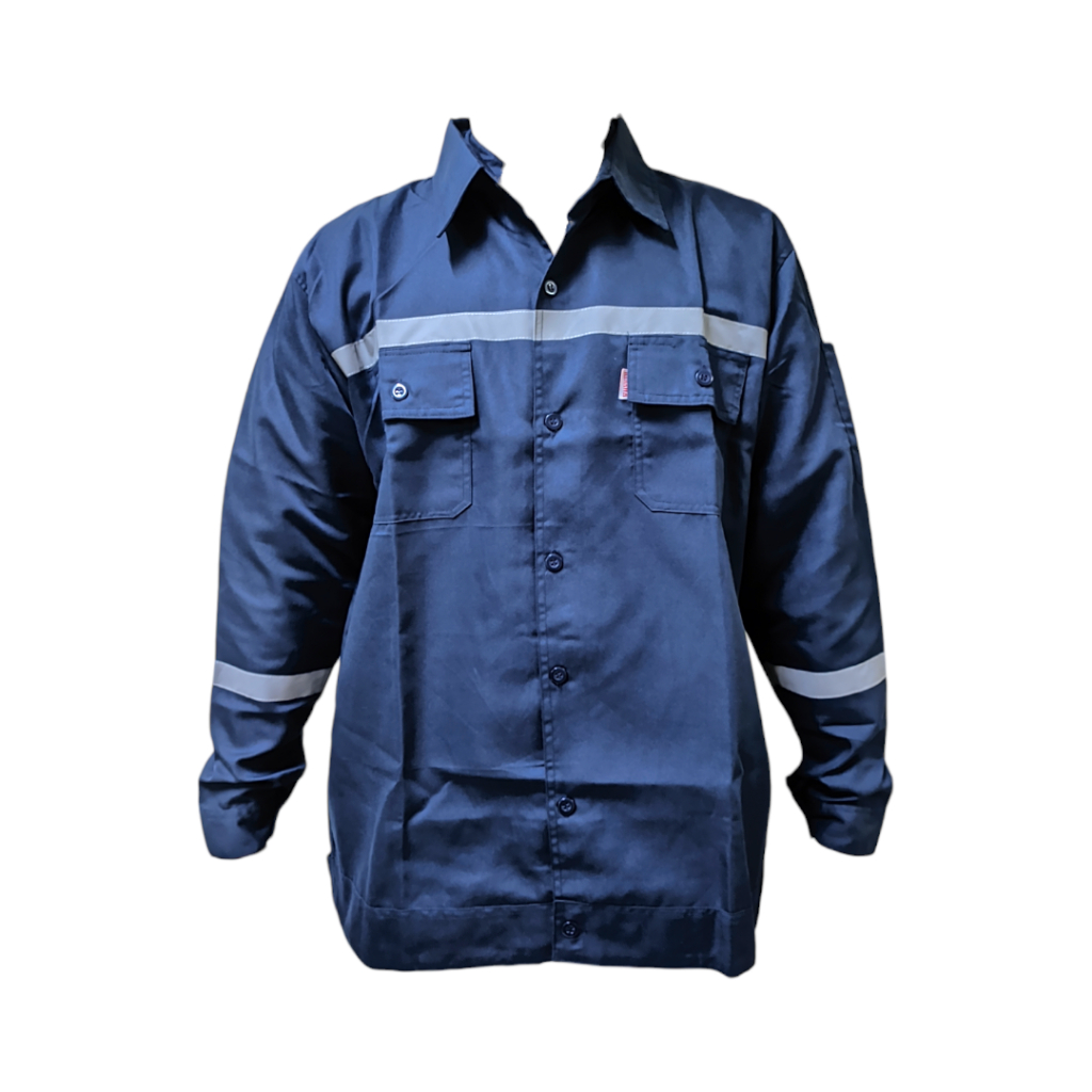 Baju safety K3 / wearpack safety atasan k3 warna Biru dongker M-XXXL