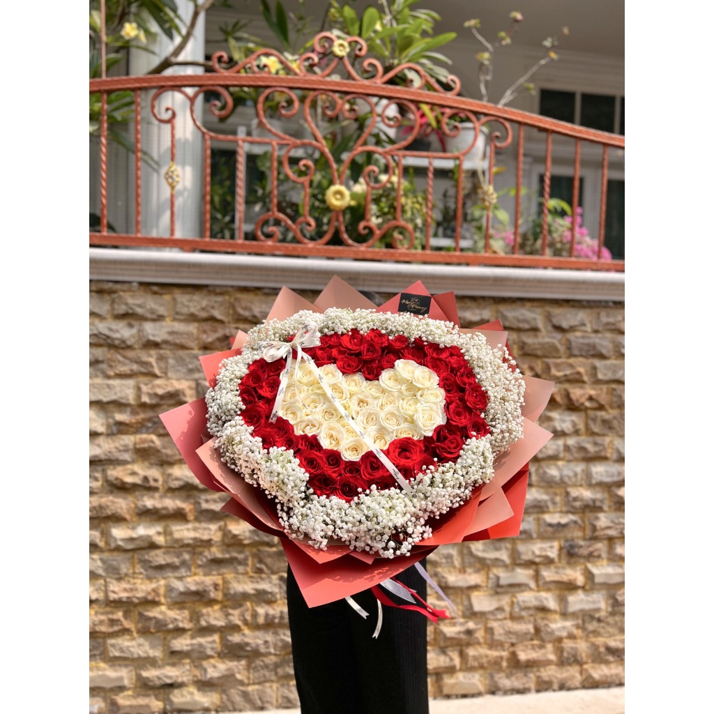 FRESH ROSE BOUQUET 70 STEM - BUKET BUNGA SEGAR 70 TANGKAI FRESH FLOWERS BOUQUET BUCKET BUNGA ASLI BU