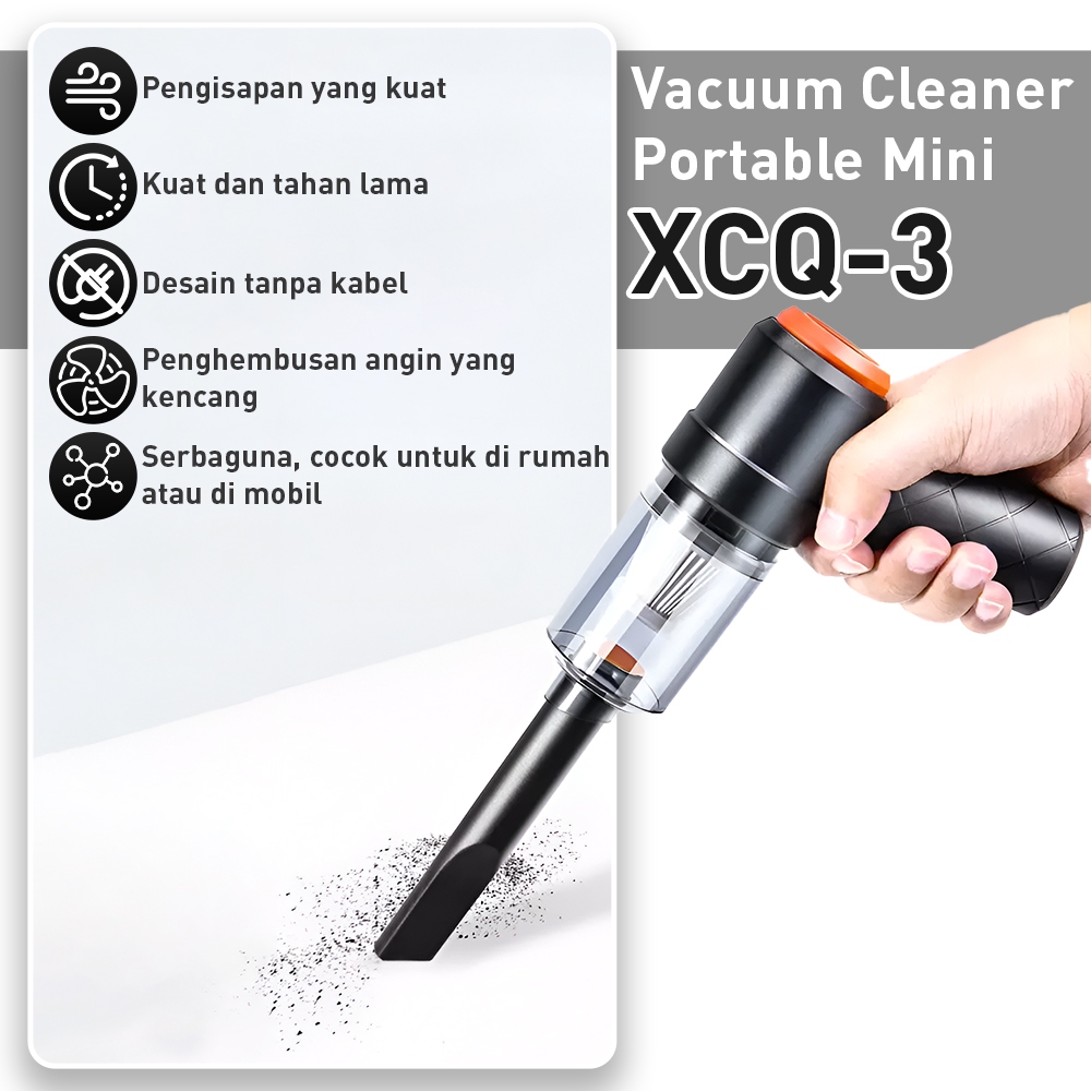 Vacum Cleaner Portable Mini USB 2In 1 Penghisap Debu Mobil Wireless Kasur Penyedot Debu Vakum Penyed