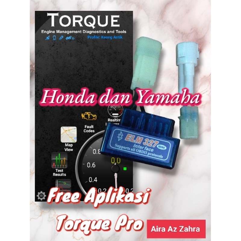Alat Scanner ECU motor injeksi Obd2 Elm327 mini via bluetooth Android
