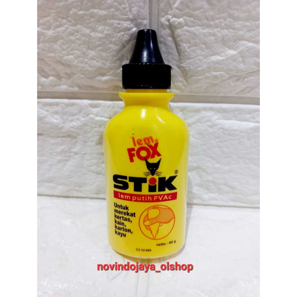 

LEM FOX STIK 60GR PEREKAT KERTAS PRAKTIS TERLARIS