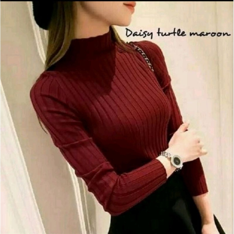 rajut wanita inner baju rajut wanita inner rajut turtleneck DAISY SALUR