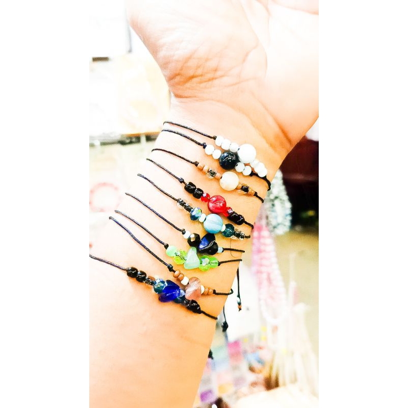 Gelang batu manik Korea/Gelang keberuntungan/Gelang cantik