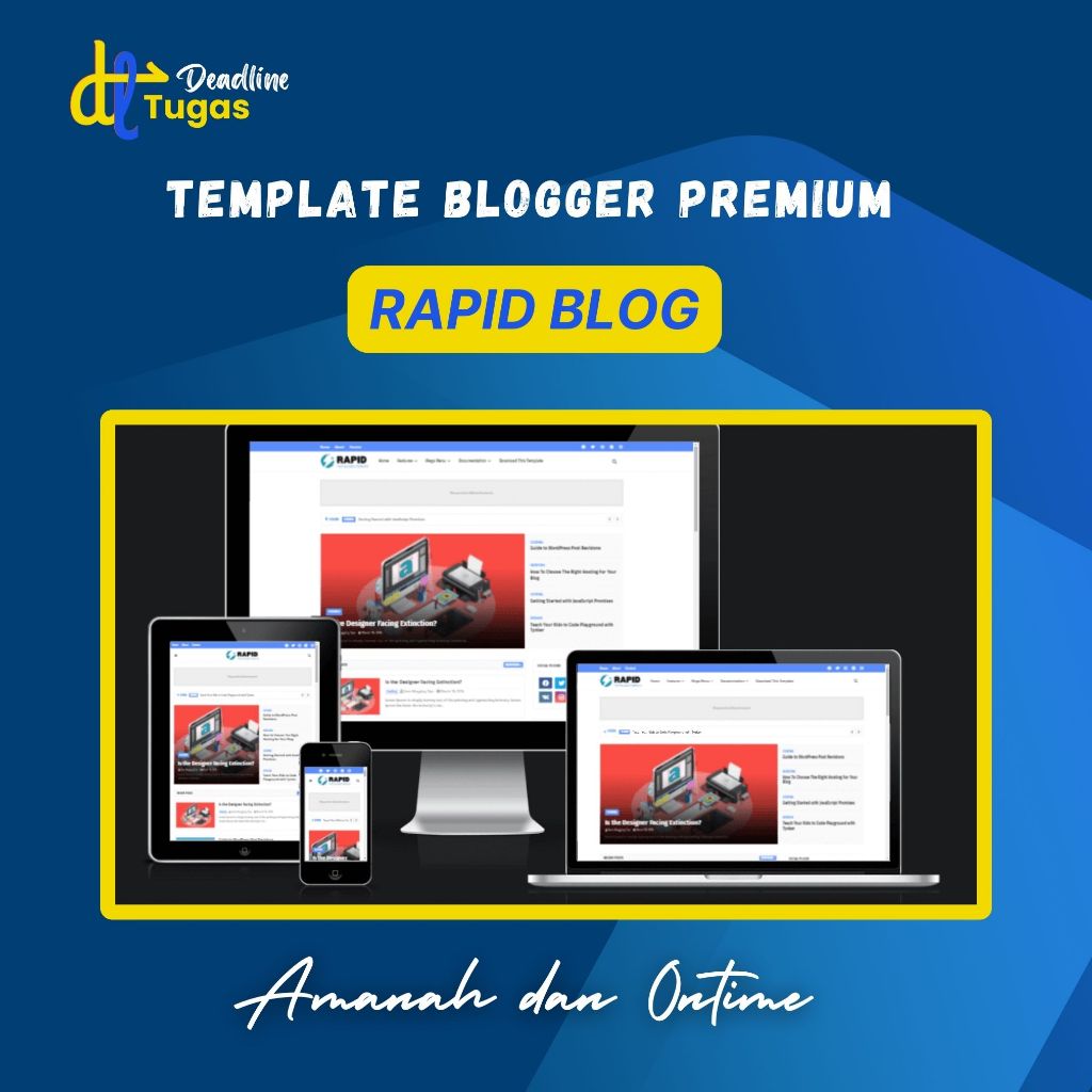 Template Blogger Premium Rapid Blog
