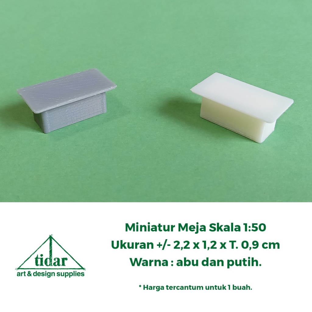 

[MR] AN - Miniatur Meja Sofa 1:50 - Maket Meja Persegi Panjang Ruang Tamu