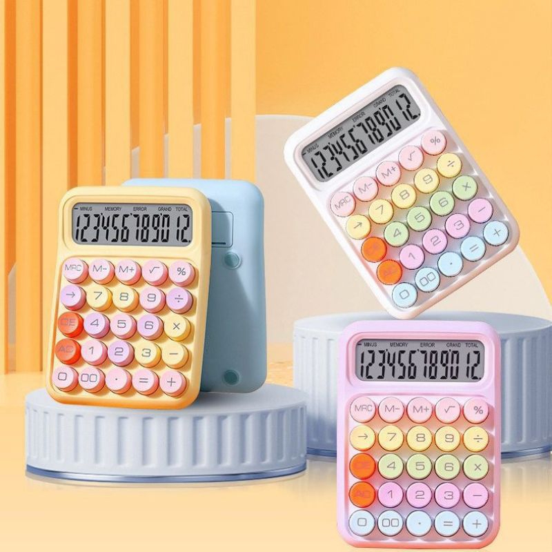 

Kalkulator Korea Warna 12 Digit Display Besar Tombol Besar Free Batrai