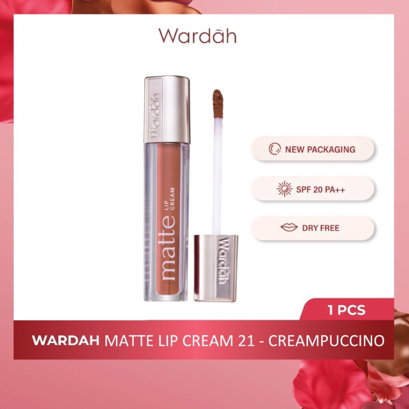 Wardah Exclusive Matte Lip Cream Creampuccino