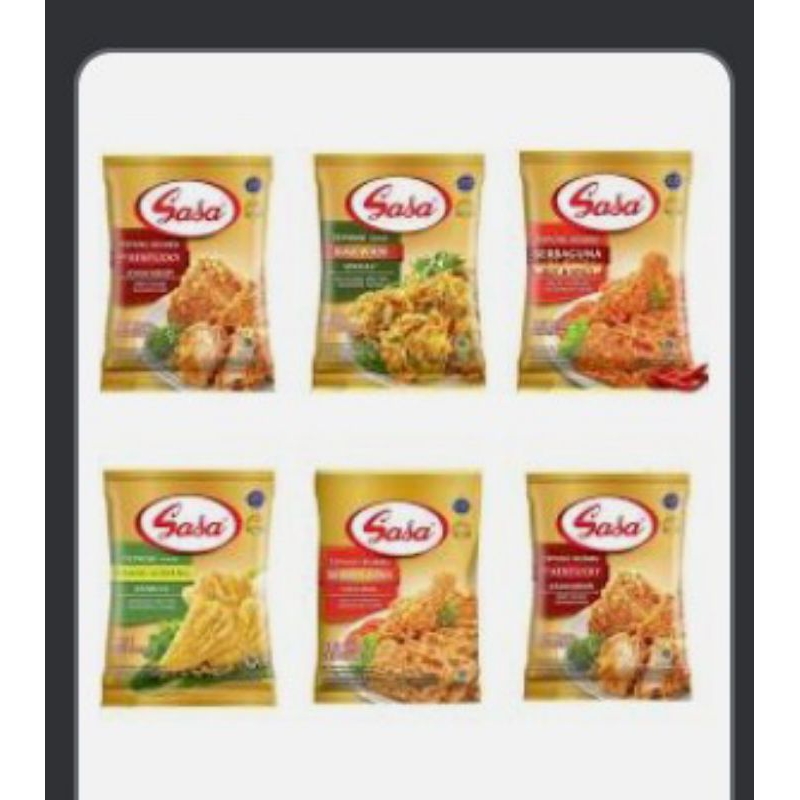 

Tepung bumbu serba guna SASA 70gr (per renceng)