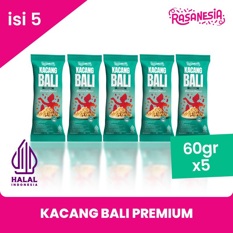 

RASANESIA Kacang Bali Premium 60 gr x 5