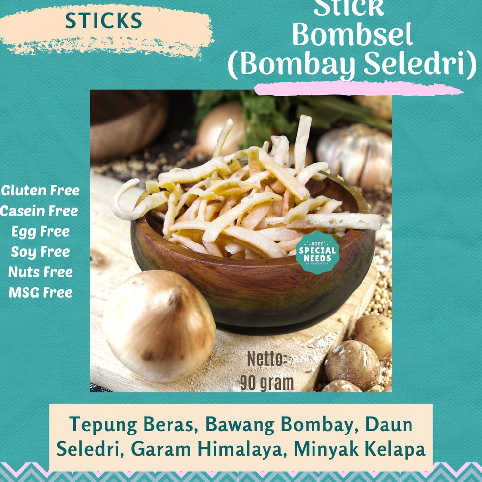 

KODE K52F Stick Bombay Seledri Non MSG Gluten Egg Free Diet Special Needs
