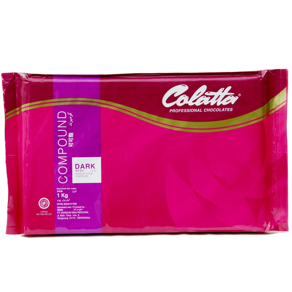 

KODE O73U Cokelat Batang Colatta Dark Chocolate Compound Kemasan 1kg