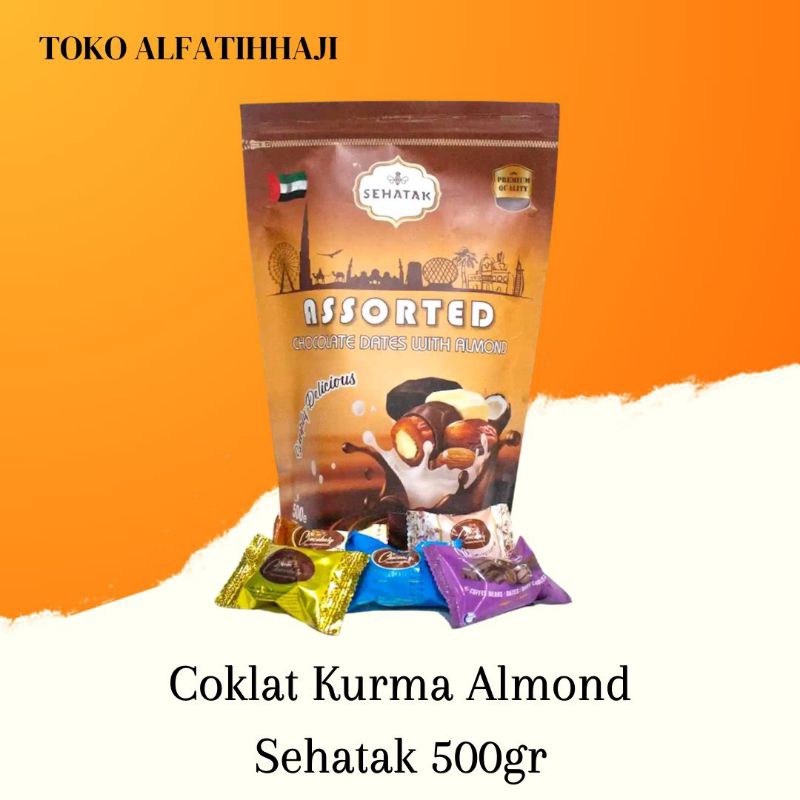 

Coklat Kacang Almond/Chocolate dates with almond 500gr