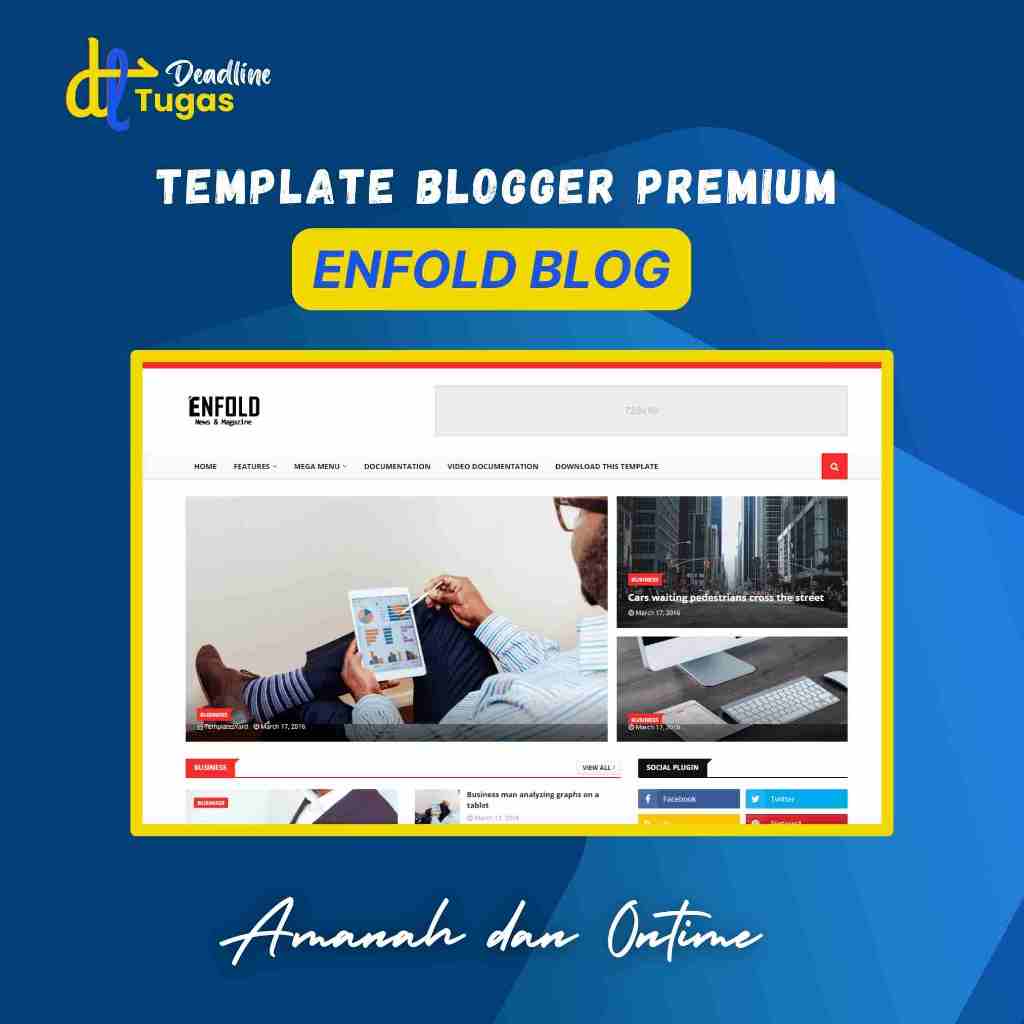 Template Blogger Premium Enfold Blog