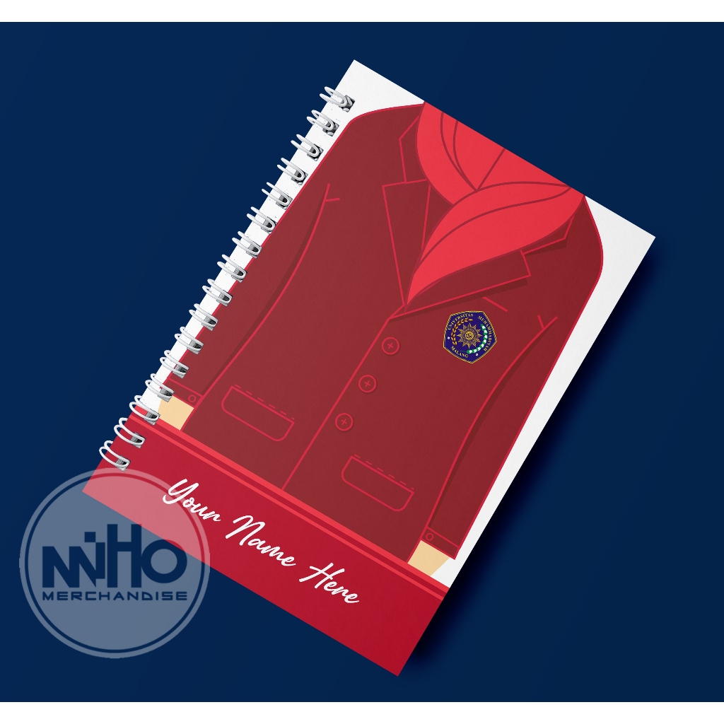 

JAS ALMAMATER UNIVERSITAS MUHAMMADIYAH MALANG (UMM) Kertas HVS / Hardcover / 60 lembar / Bergaris