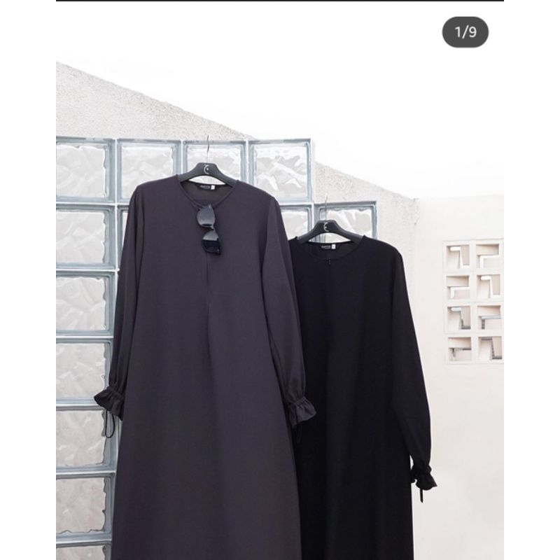 aljenna preloved kasya Dress black Laeeba bluefin size L bukan saila