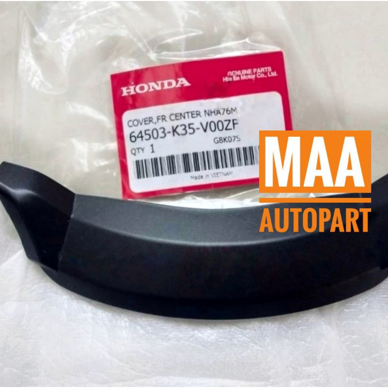 Cover Front Center Tutup Dagu Bawah Lampu Depan PCX 150 CBU Matte Black Hitam Doff 64503K35V00ZF Asl