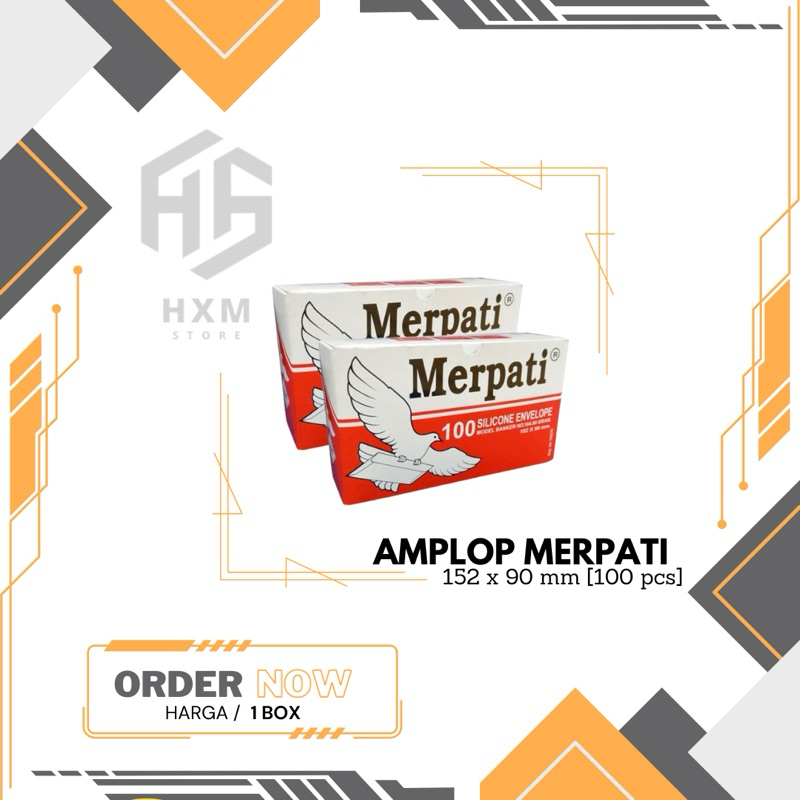 

Amplop Merpati Tanggung Ukuran 152 x 90 mm