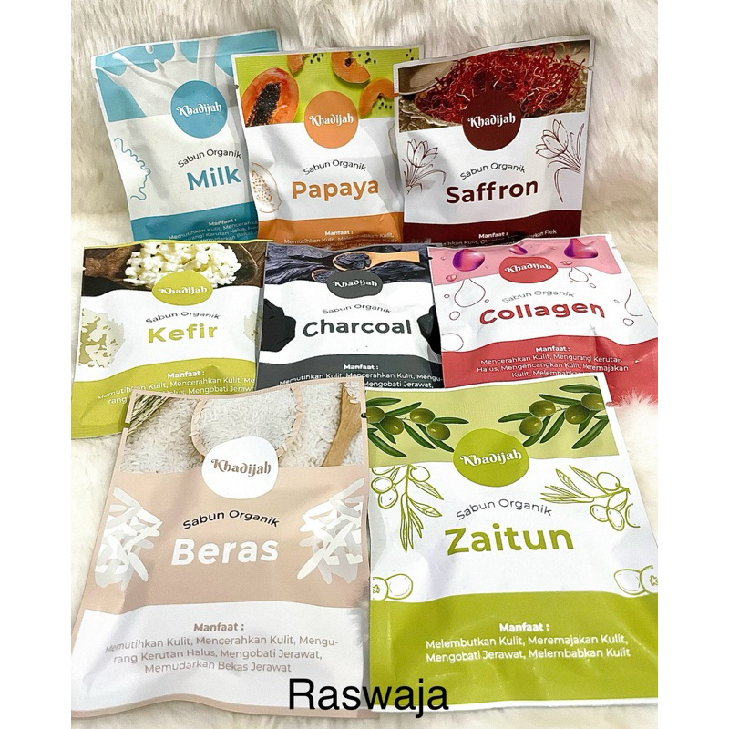 Sabun Organik / Sabun Zaitun / Sabun Safron / Sabun Pepaya / Sabun Milk / Sabun Colagen / Sabun Kefi